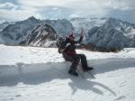 <p>Amedeo a 3.000 metri sul ghiacciao Presena nel Febbraio 2012</p>